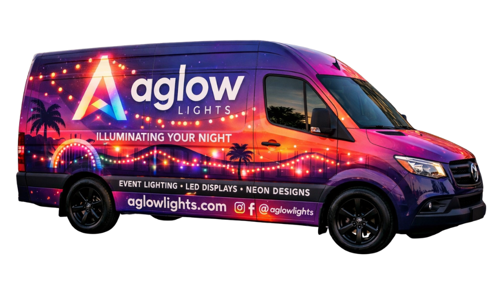 Aglow Outdoor Lighting Van