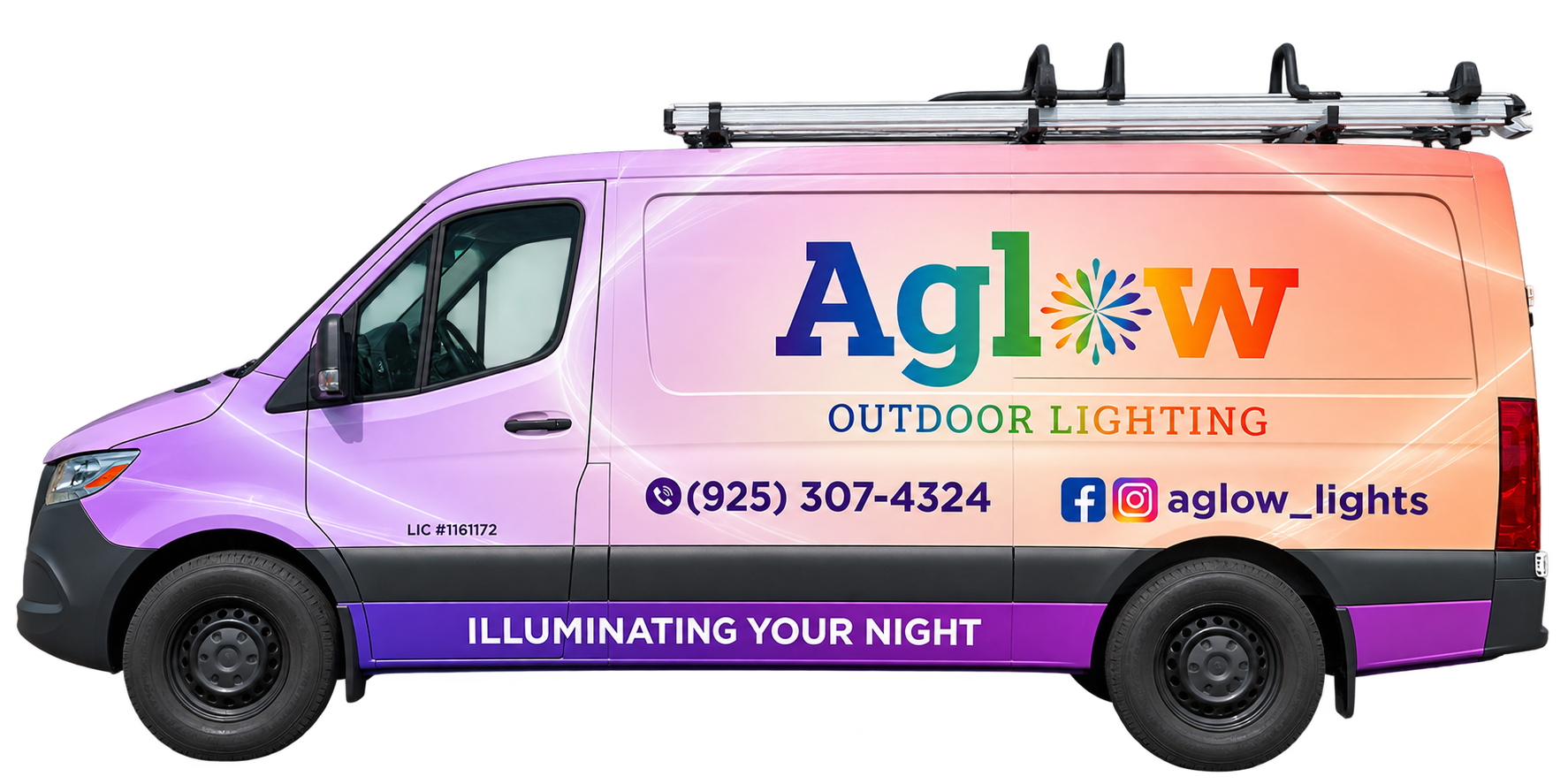 Aglow Outdoor Lighting Van